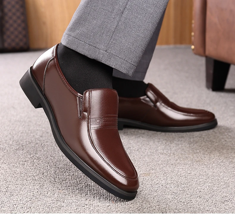 STRONGSHEN Italian Men Leather Shoes Warm Height Increase 6CM Loafers Dress Moccasins Breathable Slip on Driving Shoes Size 48 STRONGSHEN Italian Men Leather Shoes Warm Height Increase 6CM Loafers Dress Moccasins Breathable Slip on Driving Shoes Size 48