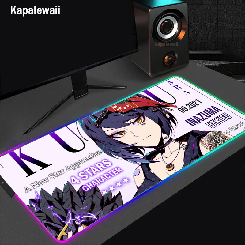 LED Light Desk Mat XXL Computer Gaming Mousepad Genshin Impact 900x400 Backlight Keyboard Mat Mouse Pad RGB Anime Mause Carpet
LED Light Desk Mat XXL Computer Gaming Mousepad Genshin Impact 900x400 Backlight Keyboard Mat Mouse Pad RGB Anime Mause Carpet