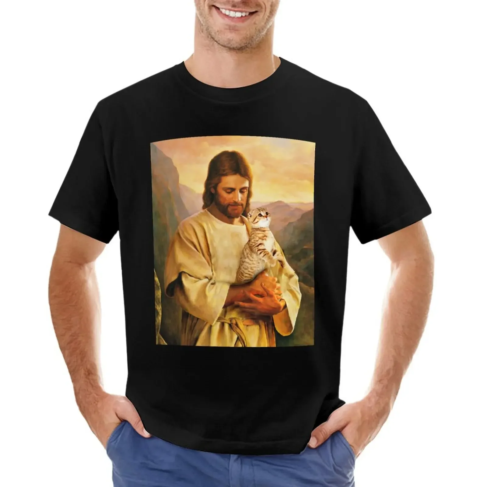 funny cat and jesus lover T-shirt tees heavyweights for a boy fitted t shirts for men
funny cat and jesus lover T-shirt tees heavyweights for a boy fitted t shirts for men