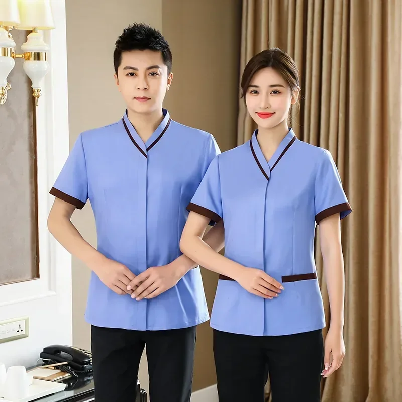 Ladies Shirt Dishwasher Uniforms Cleaning Work Staff Restaurant Hotel Women's Housekeeping Waiter Top Costume Pedicure Clothes
Ladies Shirt Dishwasher Uniforms Cleaning Work Staff Restaurant Hotel Women's Housekeeping Waiter Top Costume Pedicure Clothes