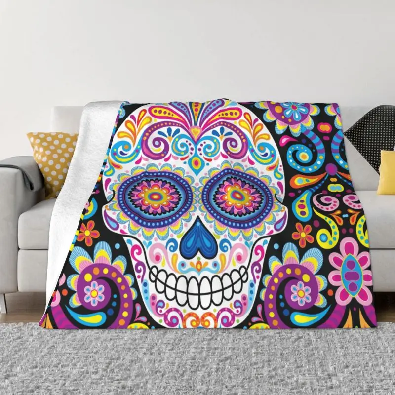 Mexican Sugar Skull Art Blanket Warm Fleece Soft Flannel Day of the Dead Gothic Throw Blankets for Bedding Couch Outdoor Autumn
Mexican Sugar Skull Art Blanket Warm Fleece Soft Flannel Day of the Dead Gothic Throw Blankets for Bedding Couch Outdoor Autumn