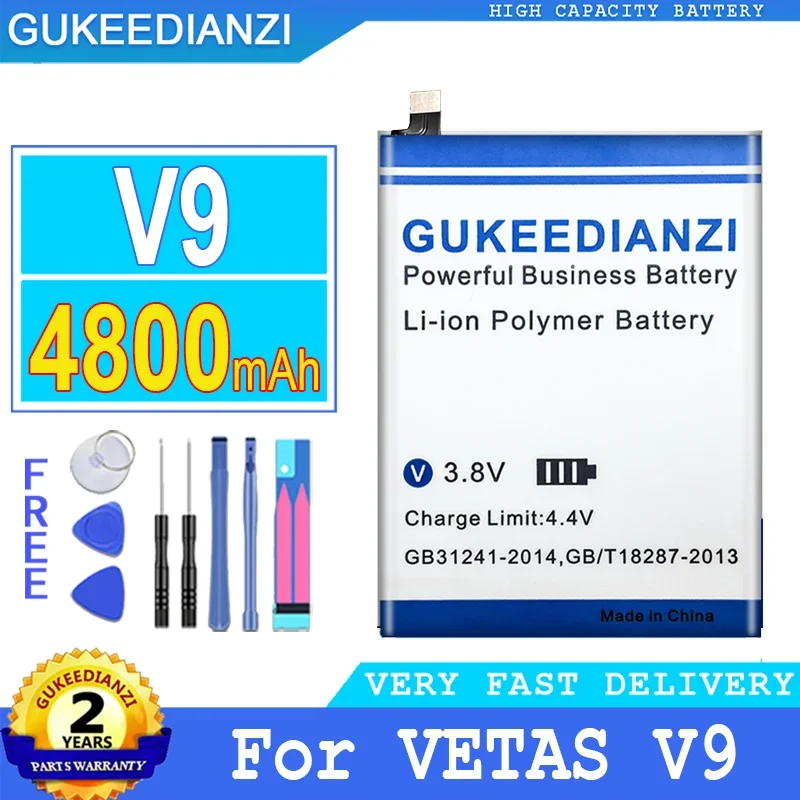 4600mAh/4800mAh Replacement High Capacity Mobile Phone Battery For VETAS V9 V10 Smartphon Batteries
4600mAh/4800mAh Replacement High Capacity Mobile Phone Battery For VETAS V9 V10 Smartphon Batteries