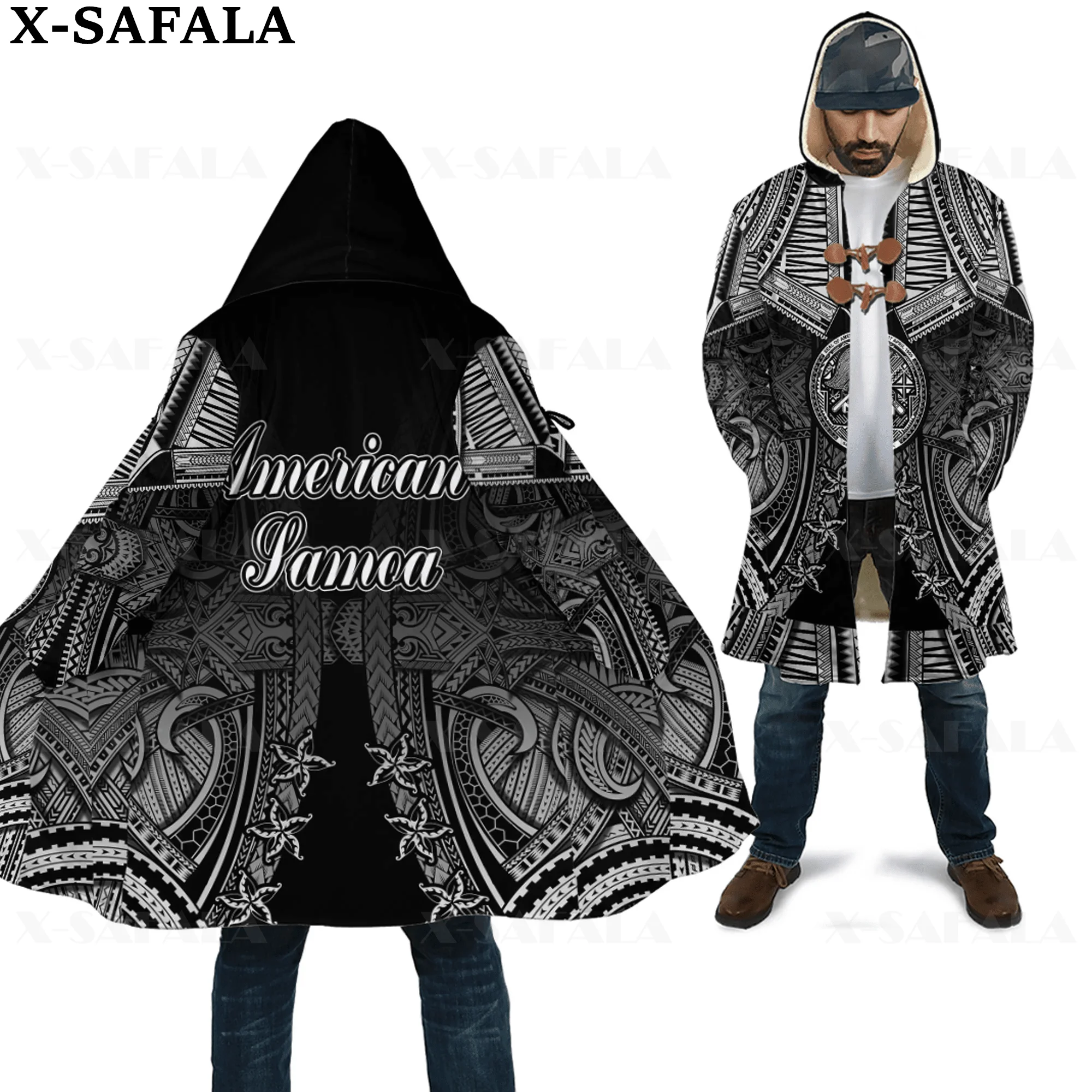 Polynesia Hibiscus Flower American Samoa Thick Warm Hooded 3D Print Cloak Men Overcoat Coat Windproof Fleece Cape Robe Blanket-1
Polynesia Hibiscus Flower American Samoa Thick Warm Hooded 3D Print Cloak Men Overcoat Coat Windproof Fleece Cape Robe Blanket-1