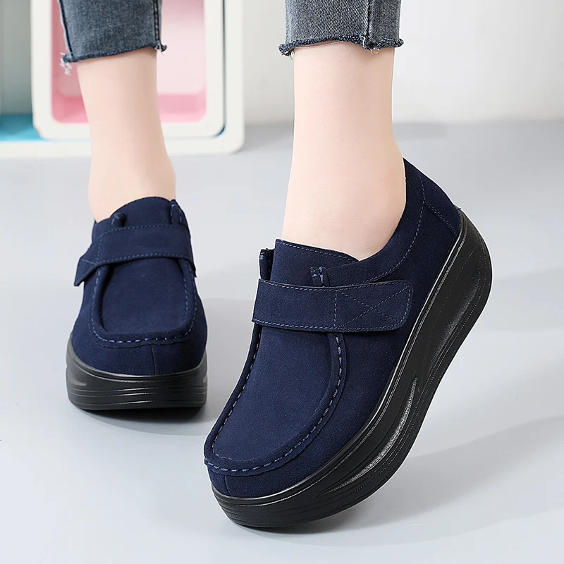 Spring and Autumn 2023 Women Casual Shoes Cow Suede Soft-soled Women's Flat Shoes Lazy Shoes Thick-soled Flat-footed Boat Shoes
Spring and Autumn 2023 Women Casual Shoes Cow Suede Soft-soled Women's Flat Shoes Lazy Shoes Thick-soled Flat-footed Boat Shoes