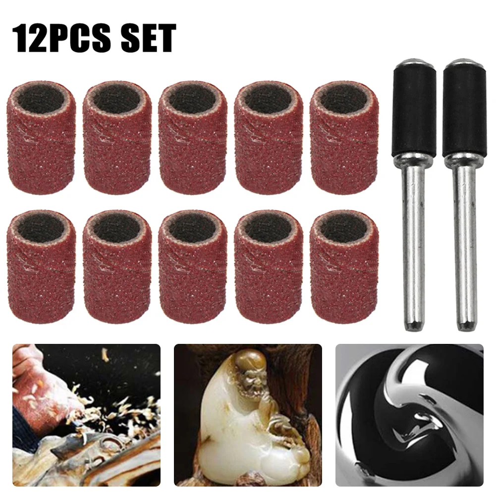10Pc Sanding Ring With Rod Abrasive Rotary Tools Sanding Drum Grinding Head Self Expanding Rubber Pads For Derusting Grinding
10Pc Sanding Ring With Rod Abrasive Rotary Tools Sanding Drum Grinding Head Self Expanding Rubber Pads For Derusting Grinding