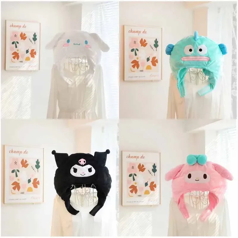 Sanrios Cinnamoroll Kuromi My Melody Hangyodon мультяшная Милая шапка аниме кавайные мальчики девочки реквизит для фотографии плюшевый головной убор
Sanrios Cinnamoroll Kuromi My Melody Hangyodon мультяшная Милая шапка аниме кавайные мальчики девочки реквизит для фотографии плюшевый головной убор