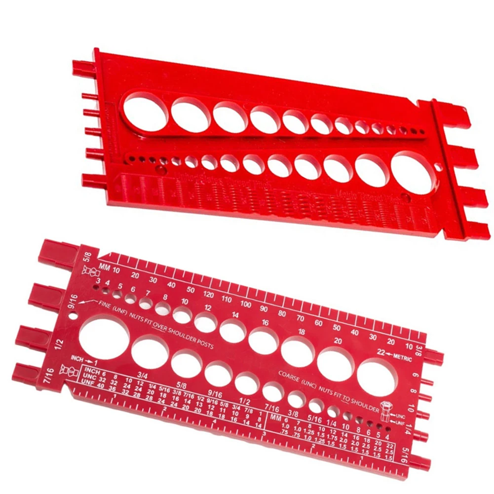 Dual Gauge for Imperial and Metric Fasteners Measure Various Sizes Durable Plastic Material Must Have for Professionals
Dual Gauge for Imperial and Metric Fasteners Measure Various Sizes Durable Plastic Material Must Have for Professionals