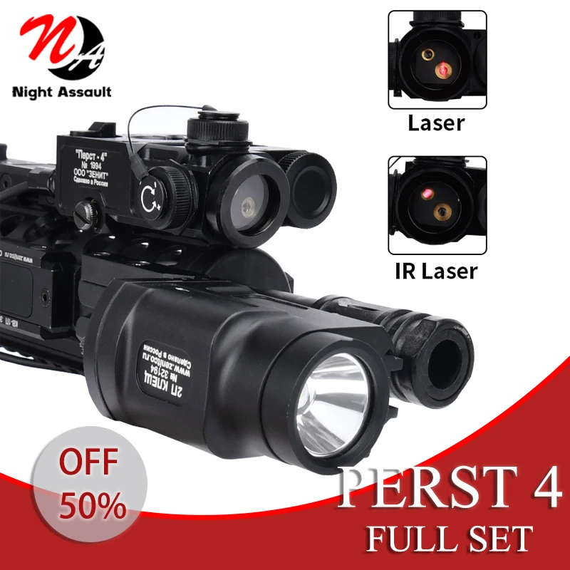 Tactical Metal Zenitco Perst 4 Aiming Laser Red Green Dot IR Sight Klesch 1S Klesch 2u Airsoft Flashlight Weapon Light Full Set
Tactical Metal Zenitco Perst 4 Aiming Laser Red Green Dot IR Sight Klesch 1S Klesch 2u Airsoft Flashlight Weapon Light Full Set