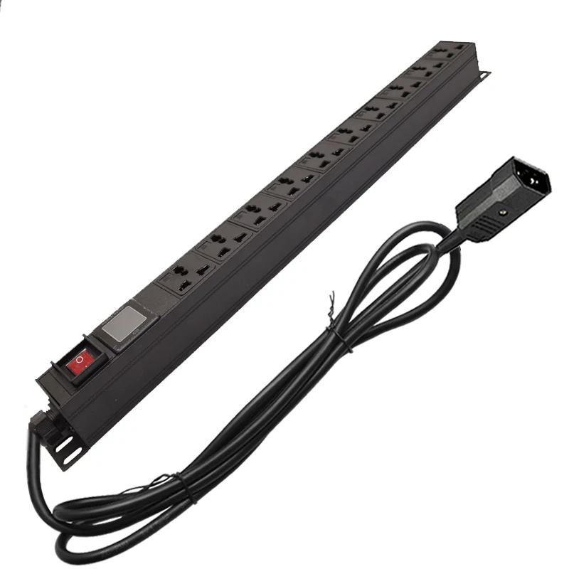 Network Cabinet Rack Smart Power Strip Power Distribution Unit 10 Extension Socket with Ampere/Volt/Watt Digital Display Meter
Network Cabinet Rack Smart Power Strip Power Distribution Unit 10 Extension Socket with Ampere/Volt/Watt Digital Display Meter