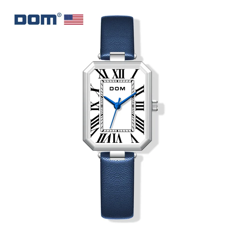 

DOM New Women's Watch luxury brand casual delicate belt Roman numerals women watch with a fashionable simple style quartz watch