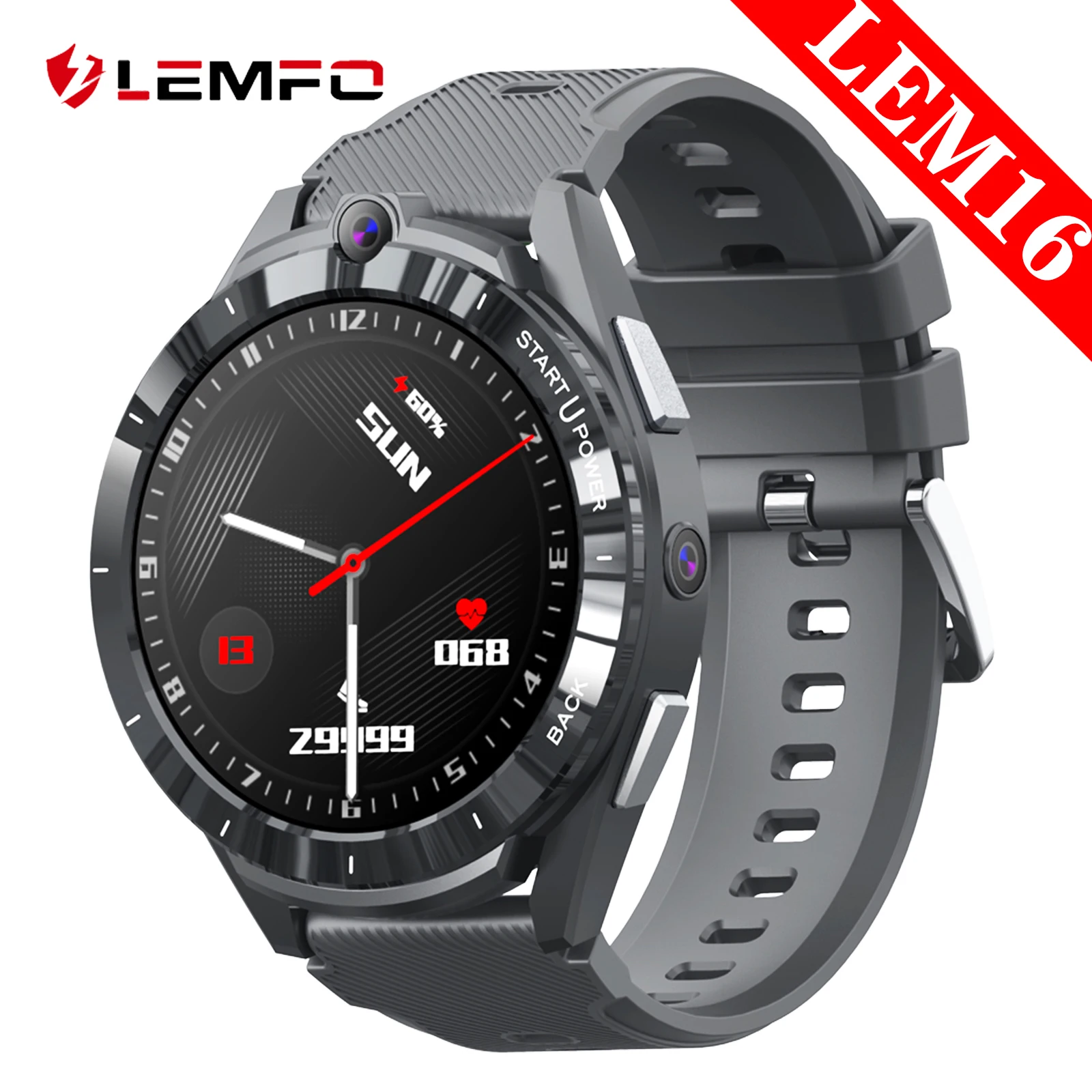 

LEMFO LEM16 смарт часы мужские 6G 128G умные часы 8 core GPS WIFI сим карта фитнес браслет Android 11 smart watch 900mAh Battery smartwatch 2022 8MP Cameras for men Android iOS phone 1.6 Inch 400*400 Pixel