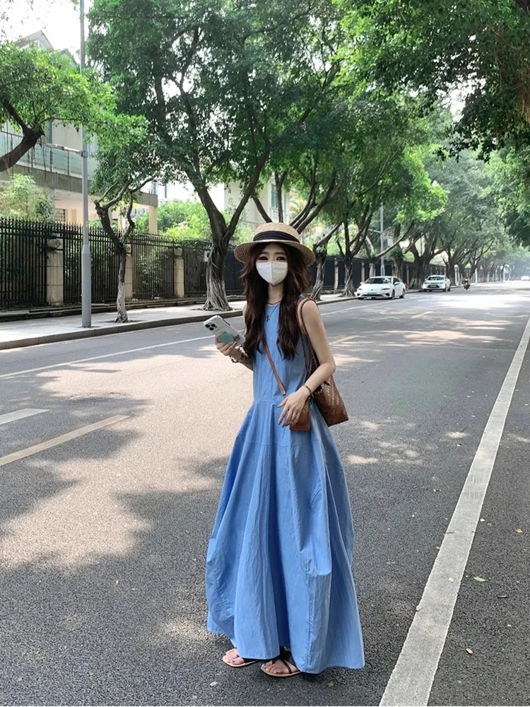 Женская летняя Слитная монохромная юбка, новинка 2024, облегающая цельный длинный пояс без рукавов в Корейском стиле 
Женская летняя Слитная монохромная юбка, новинка 2024, облегающая цельный длинный пояс без рукавов в Корейском стиле