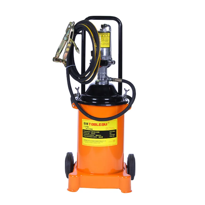 

High Pressure Pneumatic Grease Pump 12L Air Operated Bucket Grease Pump Auto Grease Pump Pneumatic Lubricator Gun