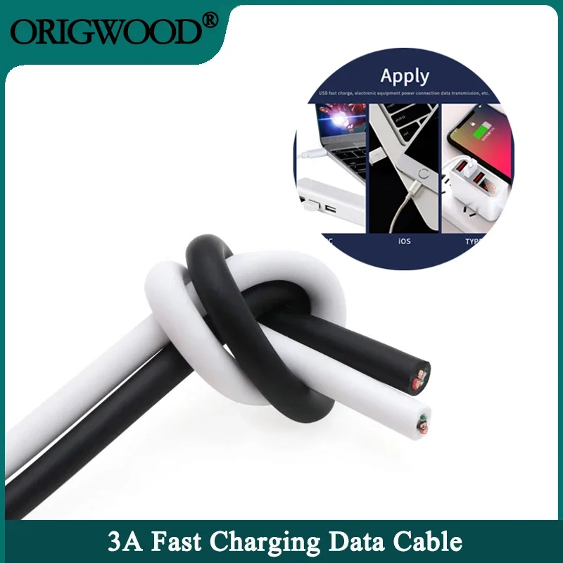 2/5/10M 3A Fast Charging Cable 4Cores DIY Repair Connector Data Transmission Android Micro iPhone Type C Quick Charge USB Cables
2/5/10M 3A Fast Charging Cable 4Cores DIY Repair Connector Data Transmission Android Micro iPhone Type C Quick Charge USB Cables