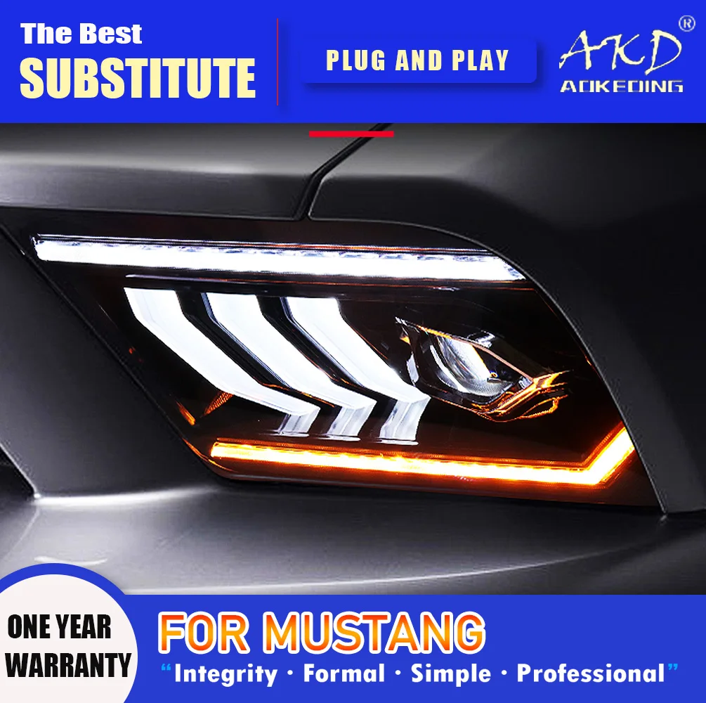AKD Head Lamp for FORD Mustang LED Headlight 2005-2009 Headlights Mustang DRL Turn Signal High Beam Angel Eye Projector Lens
AKD Head Lamp for FORD Mustang LED Headlight 2005-2009 Headlights Mustang DRL Turn Signal High Beam Angel Eye Projector Lens