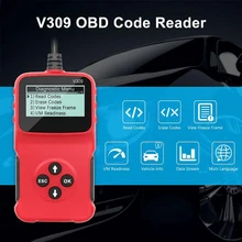 Latest V309 OBD2 Auto Car Diagnostic Scanner Handheld Car Fault Code Reader Car Repair Tool Universal OBDII Diagnostic Tool
Latest V309 OBD2 Auto Car Diagnostic Scanner Handheld Car Fault Code Reader Car Repair Tool Universal OBDII Diagnostic Tool