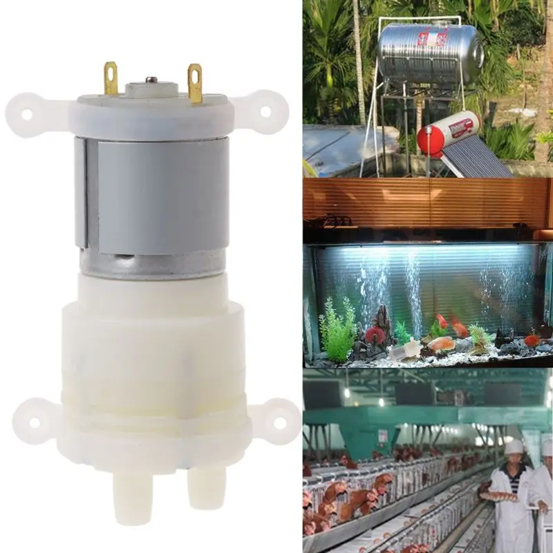 

DC12V Low Noise Mini Diaphragm Pump Micro Pumps Self-priming Water Pump for Aquarium Water Pumping Corrosion Resistance