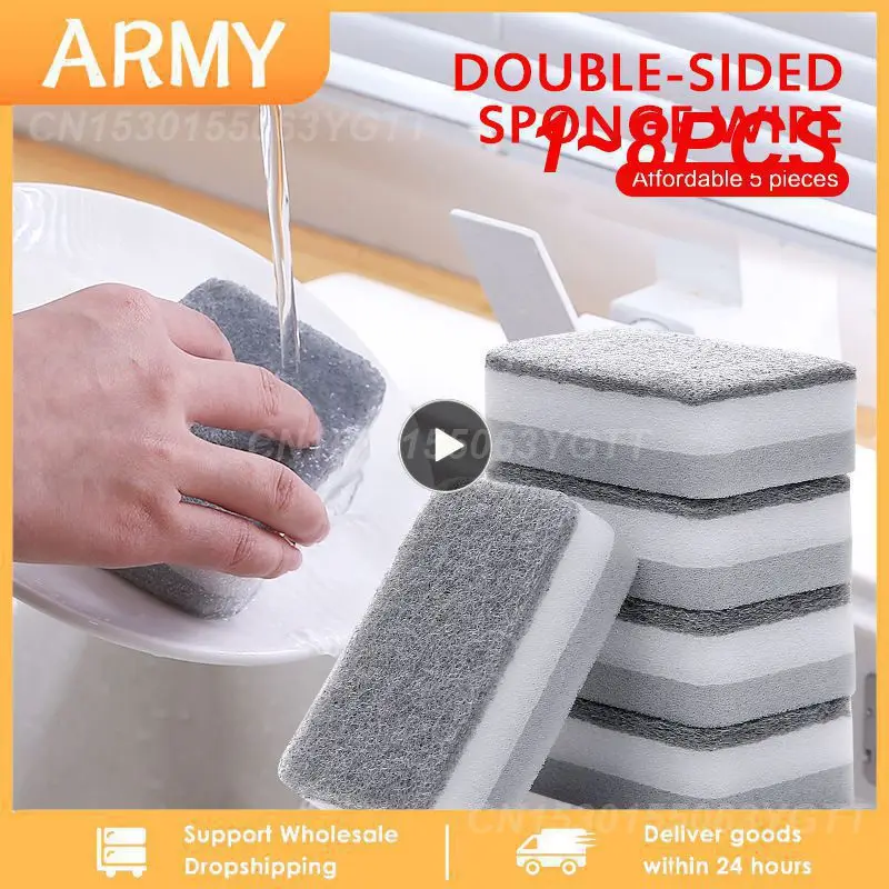 Губка для мытья посуды, мочалки для посуды, кухонные бытовые приборы для чистки посуды, 1-8 шт.
Губка для мытья посуды, мочалки для посуды, кухонные бытовые приборы для чистки посуды, 1-8 шт.