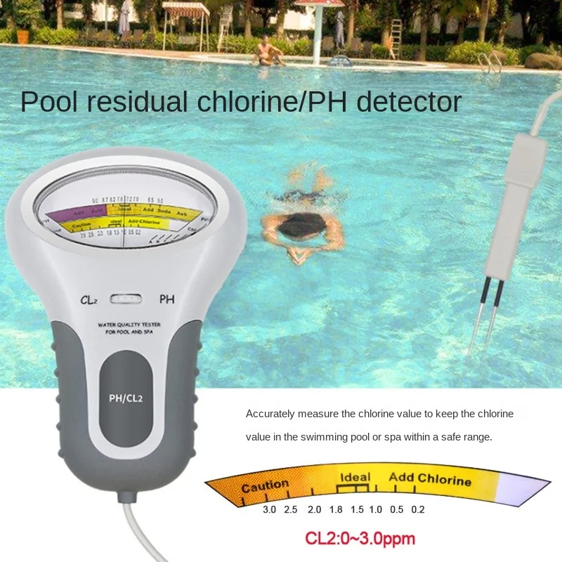

Portable swimming pool residual chlorine detector pH pH pH testing tool Residual chlorine detection instrument Chlorine gas