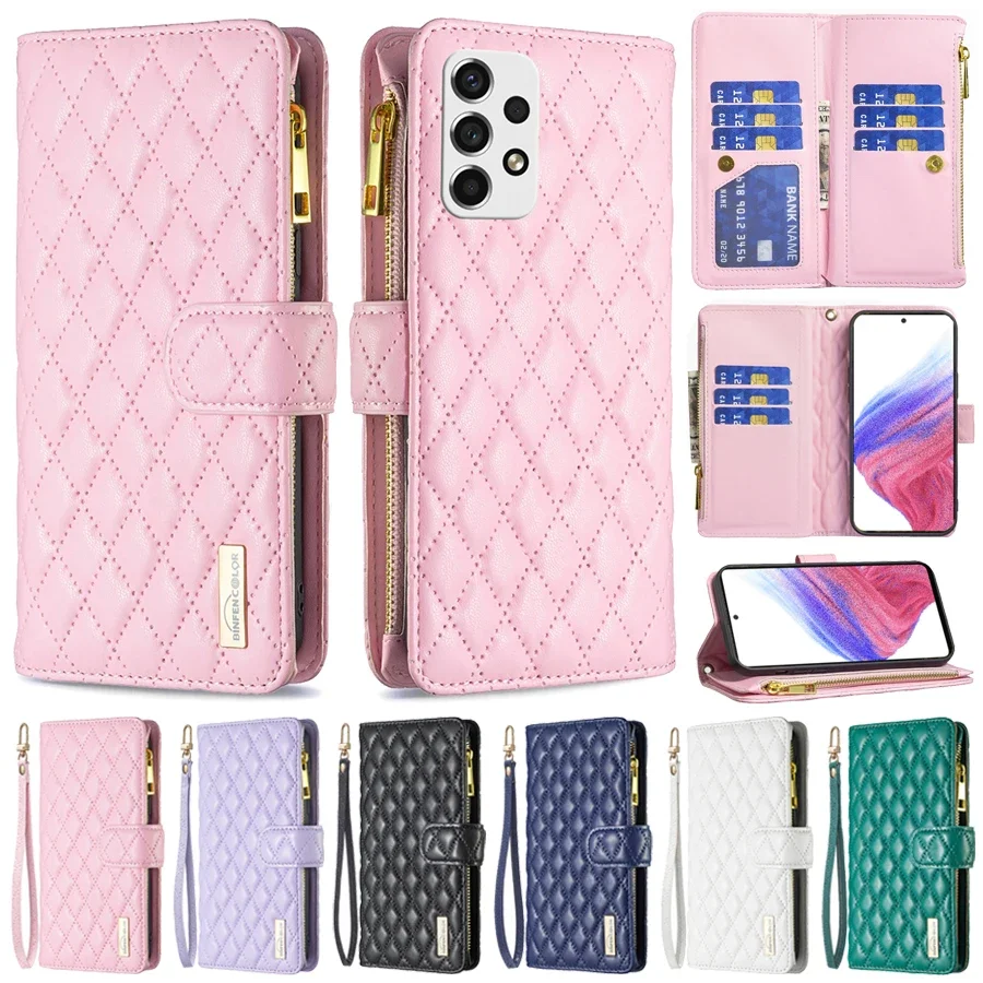 

Wallet Small Fragrance Leather Case For Samsung Galaxy A05s A13 A14 A15 A34 A35 A53 A54 A55 S24 Ultra S23 Plus S22 S21 S20 FE