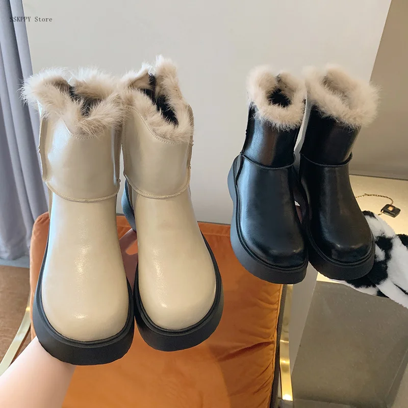 2022 Winter Fashion New winter Boots Women Flat-bottomed Round Toe All-match Comfortable Plus Velvet Warm Short Boots Women
2022 Winter Fashion New winter Boots Women Flat-bottomed Round Toe All-match Comfortable Plus Velvet Warm Short Boots Women