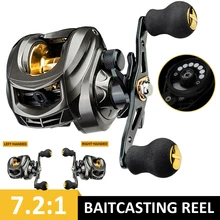 Fishing Reel 8KG Max Drag Baitcasting Reel 7.2:1 Gear Ratio Metal Spool Ultra Light 12 Gear Magnetic Brake Fishing Casting Reel
Fishing Reel 8KG Max Drag Baitcasting Reel 7.2:1 Gear Ratio Metal Spool Ultra Light 12 Gear Magnetic Brake Fishing Casting Reel