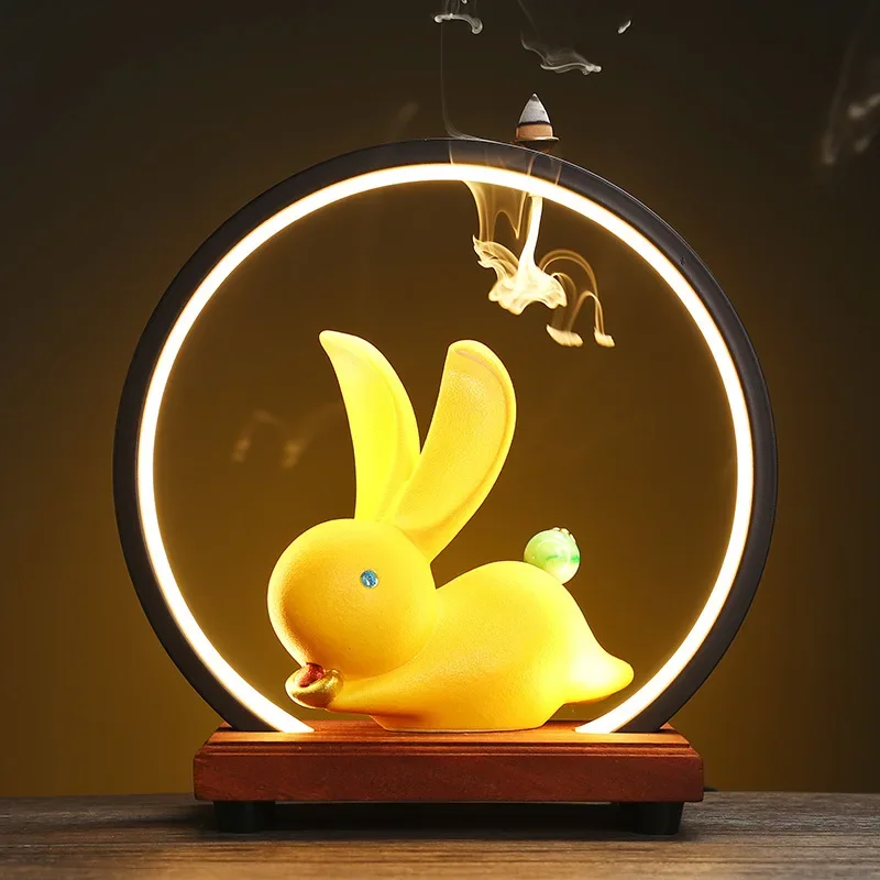 Creative Ceramic Animal Statues Incense Burner Waterfall Chinese Backflow Incense Burner Holder With USB LED Light Incense
Creative Ceramic Animal Statues Incense Burner Waterfall Chinese Backflow Incense Burner Holder With USB LED Light Incense