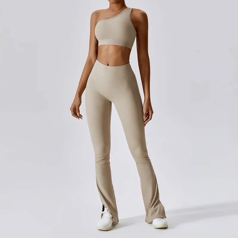 Women Sports Yoga Suit Threaded Wide Leg Micro Flared Beauty Back Fitness Suit Set 2 Piece Sets Womens Sets
Women Sports Yoga Suit Threaded Wide Leg Micro Flared Beauty Back Fitness Suit Set 2 Piece Sets Womens Sets