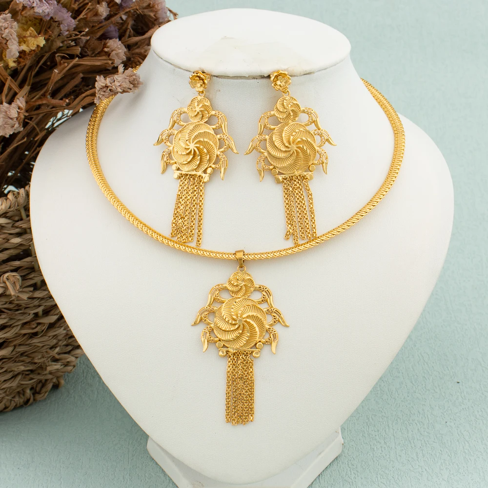 Bohemian Trendy 2Pcs Jewelry Set Women Gold Color Tassel Earrings Necklace Insect Shape Design Temperament Jewelry Party Gift
Bohemian Trendy 2Pcs Jewelry Set Women Gold Color Tassel Earrings Necklace Insect Shape Design Temperament Jewelry Party Gift