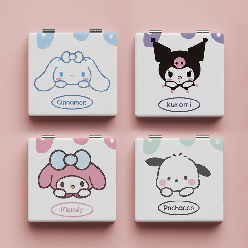 Kuromi Sanrio Kawaii Anime Cute Cartoon Pachacco My Melody Girly Heart Cinnamoroll Portable Makeup Mirror Toy for Girls
Kuromi Sanrio Kawaii Anime Cute Cartoon Pachacco My Melody Girly Heart Cinnamoroll Portable Makeup Mirror Toy for Girls