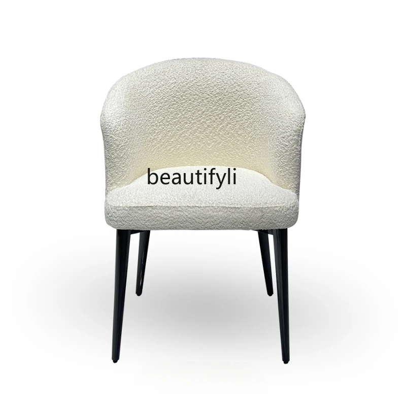 Italian Modern Cream Style Wool Lamb Armchair Leisure Solid Wood Single Soft Bag Dining Chair
Italian Modern Cream Style Wool Lamb Armchair Leisure Solid Wood Single Soft Bag Dining Chair