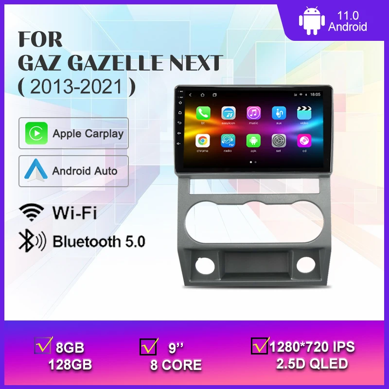 QLED Android 11 автомобильный радиоприемник, мультимедийный видеоплеер для gas Gazelle Next 2013-2021 2 Din, навигация GPS, Carplay, Авторадио, стерео
QLED Android 11 автомобильный радиоприемник, мультимедийный видеоплеер для gas Gazelle Next 2013-2021 2 Din, навигация GPS, Carplay, Авторадио, стерео