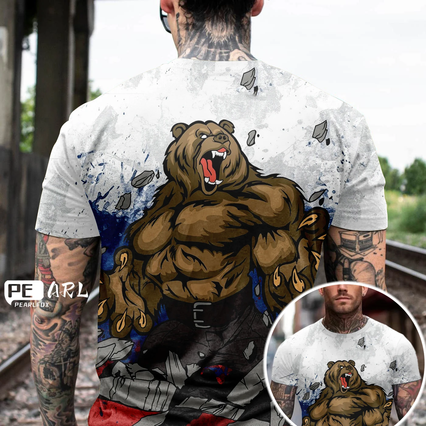Fashion Russia Bear 3D Print Men's T-shirts Summer Round Neck Russian Flag Short Sleeve Men's Clothing Streetwear Oversized Tops
Fashion Russia Bear 3D Print Men's T-shirts Summer Round Neck Russian Flag Short Sleeve Men's Clothing Streetwear Oversized Tops
