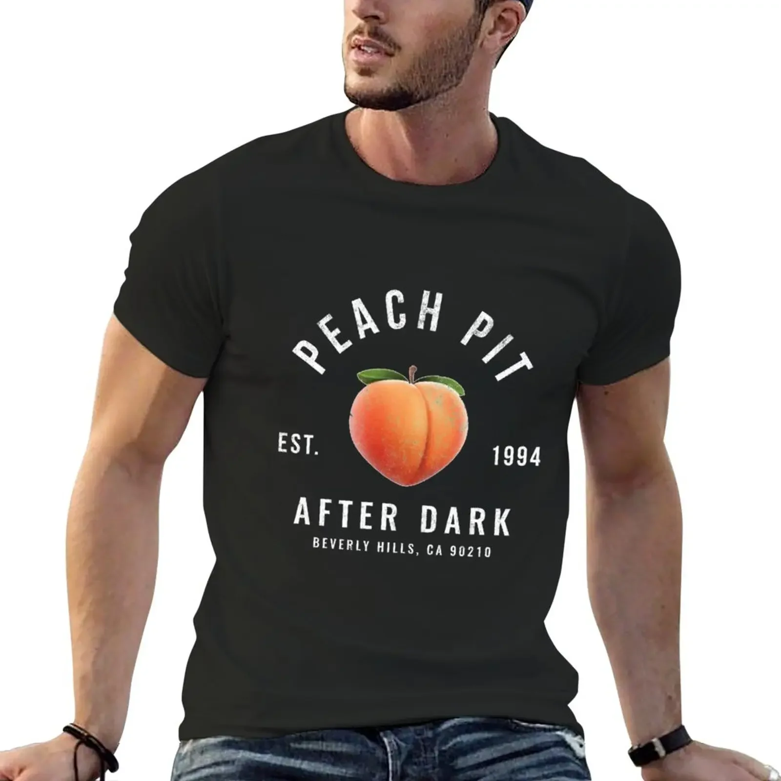 

Peach Pit After Dark Logo T-Shirt tees customs design your own clothes for men
