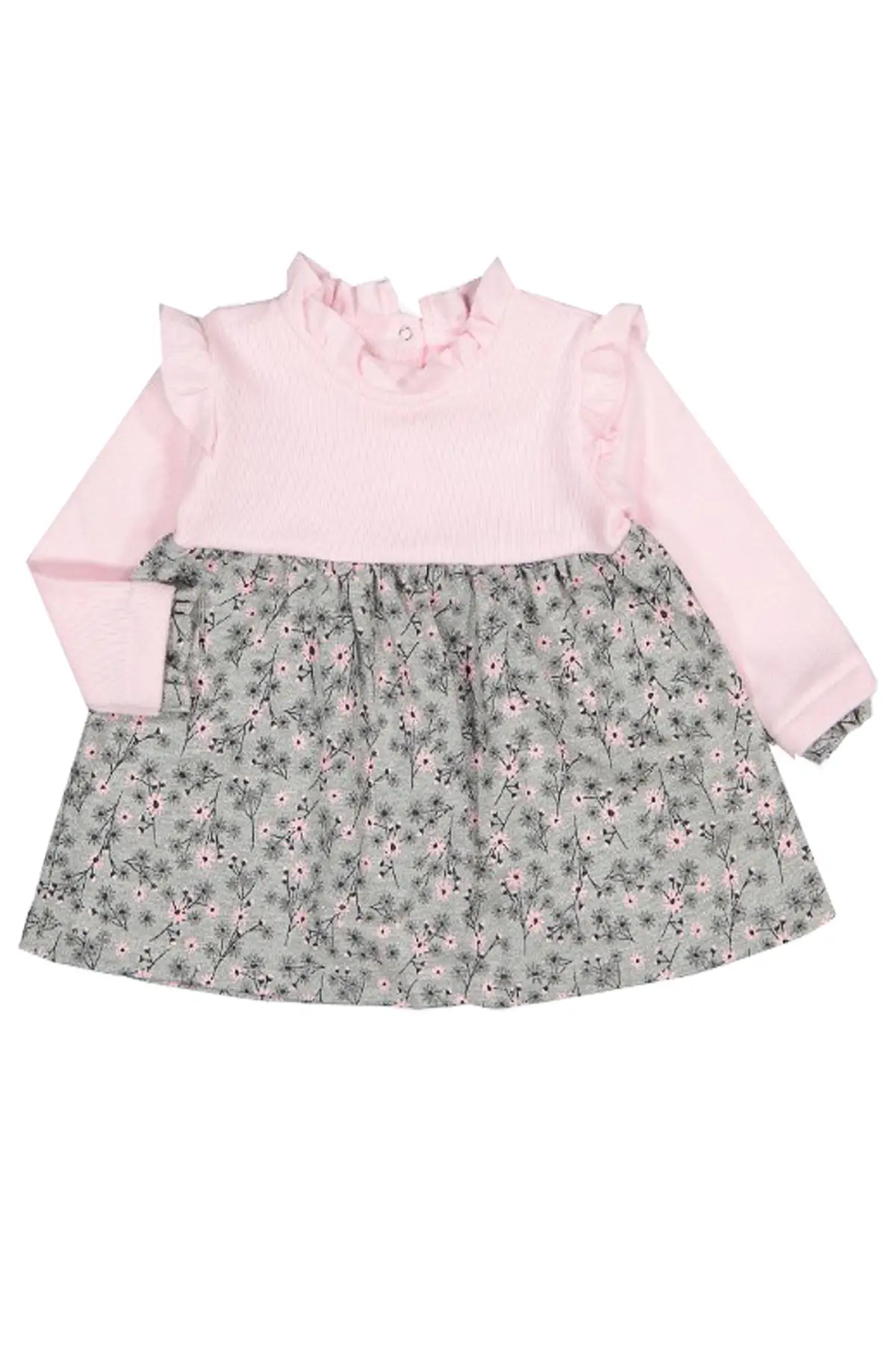 Baby Dress Girl Pink 100% Naturel Princess Floral Long Snap Cotton Half Fisherman Neckline Printed With Snap Closure
Baby Dress Girl Pink 100% Naturel Princess Floral Long Snap Cotton Half Fisherman Neckline Printed With Snap Closure