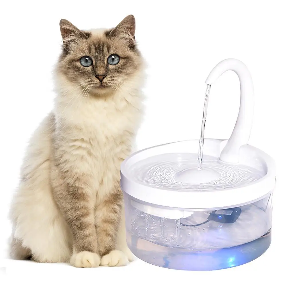 2L Pet Cat Fountain LED Blue Light USB Powered Automatic Water Dispenser Cat Feeder Drink Filter for Cats Dogs Pet Supplier
2L Pet Cat Fountain LED Blue Light USB Powered Automatic Water Dispenser Cat Feeder Drink Filter for Cats Dogs Pet Supplier