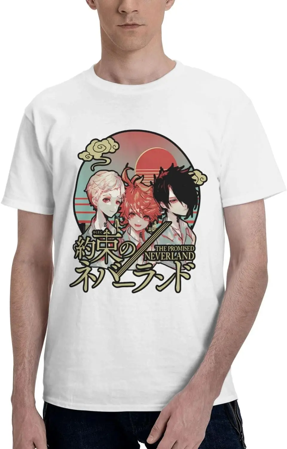 Anime The Promised Neverland T Shirt Mens Summer Round Neck T-Shirts Casual Short Sleeves Tee White
Anime The Promised Neverland T Shirt Mens Summer Round Neck T-Shirts Casual Short Sleeves Tee White
