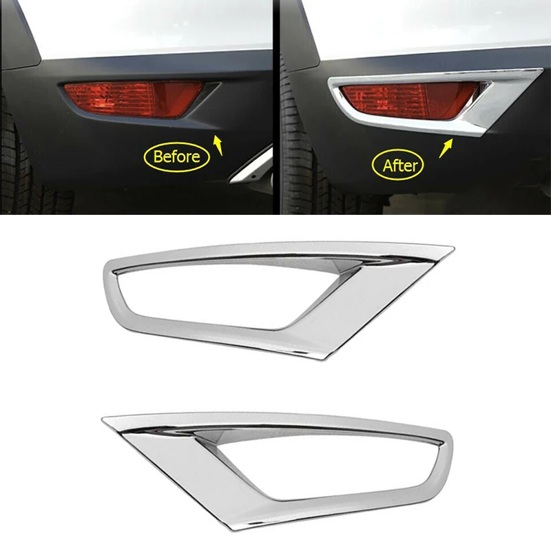 1 Pair Car Rear Tail Bumper Fog Light Cover Trims Frame For Mazda CX-3 2016 2017 2018 2019 2020 Exterior Decoration Accessories
1 Pair Car Rear Tail Bumper Fog Light Cover Trims Frame For Mazda CX-3 2016 2017 2018 2019 2020 Exterior Decoration Accessories