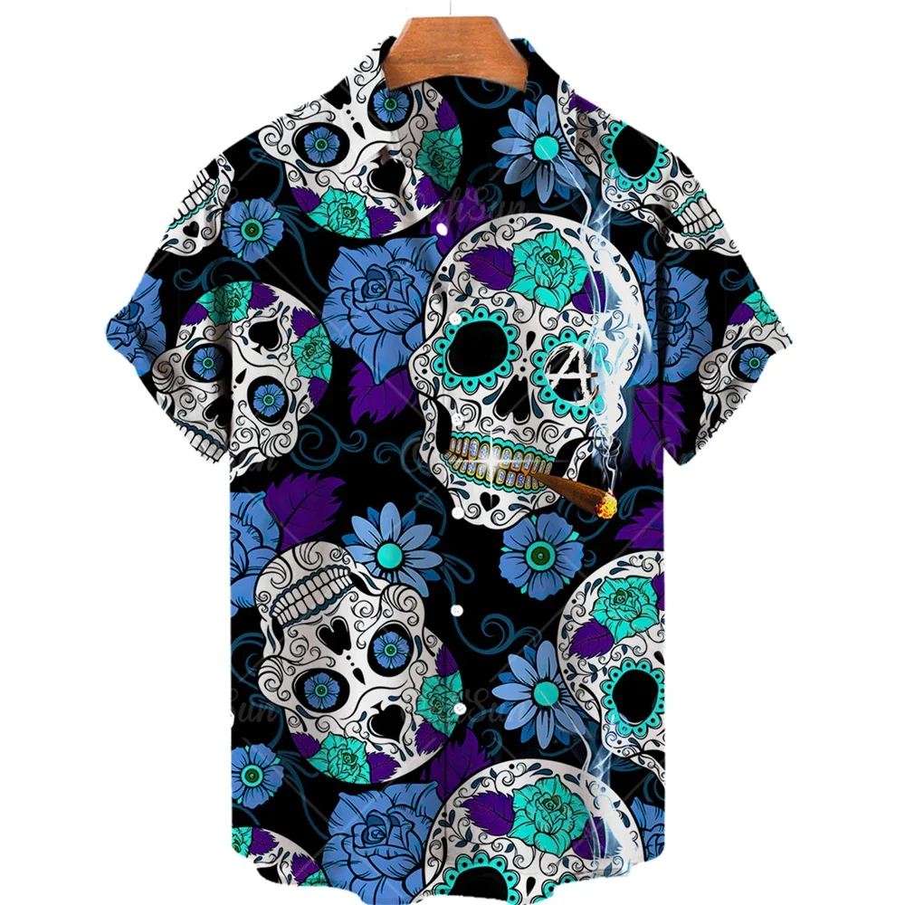2024 Summer Hawaiian Shirts For Men 3d Printed Skull Casual Breathable Short Sleeves Loose New Men's Single Breasted Tops 5xl
2024 Summer Hawaiian Shirts For Men 3d Printed Skull Casual Breathable Short Sleeves Loose New Men's Single Breasted Tops 5xl