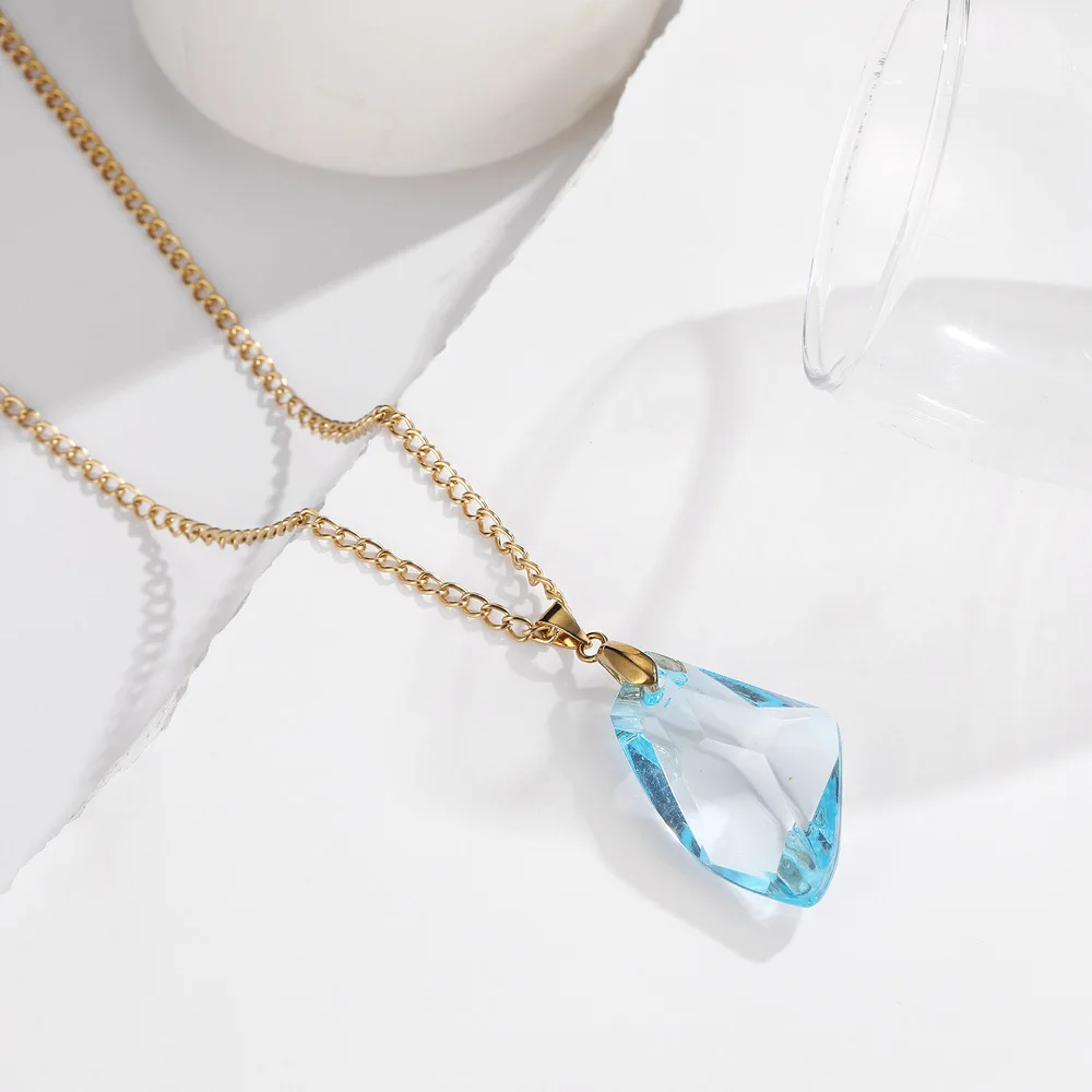 Fashion Irregular Necklace For Women 2023 New Clear Natural Gemstone Summer Blue Rhinestone Pendant Design Girl Jewelry Gifts
Fashion Irregular Necklace For Women 2023 New Clear Natural Gemstone Summer Blue Rhinestone Pendant Design Girl Jewelry Gifts