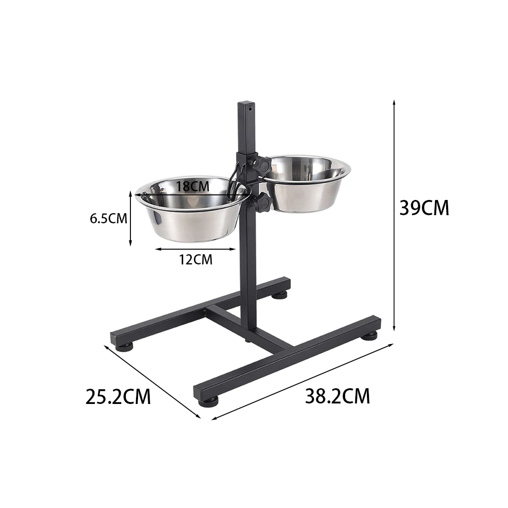 Voltsify Adjustable Height Double-Bowl Pet Feeder with Stainless Steel Bowls & Secure Locking Clip: 3 - 5 Days Free Delivery Only UK Voltsify Adjustable Height Double-Bowl Pet Feeder with Stainless Steel Bowls & Secure Locking Clip: 3 - 5 Days Free Delivery Only UK