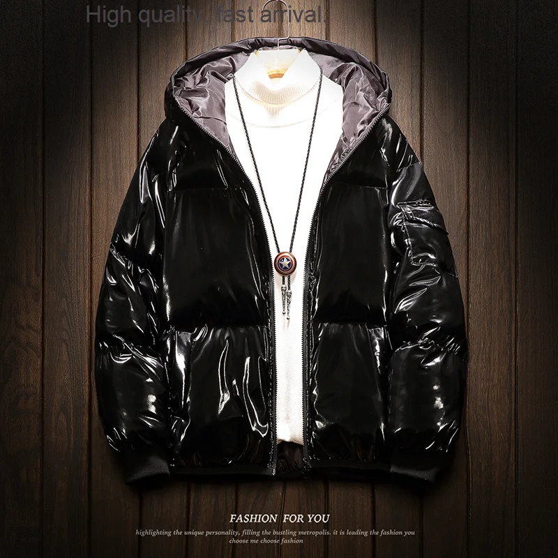 Мужское пальто с хлопковой подкладкой, зимняя утепленная куртка-пуховик, Модный глянцевый пуховик в Корейском стиле, Мужская теплая хлопковая куртка для пар 
Мужское пальто с хлопковой подкладкой, зимняя утепленная куртка-пуховик, Модный глянцевый пуховик в Корейском стиле, Мужская теплая хлопковая куртка для пар