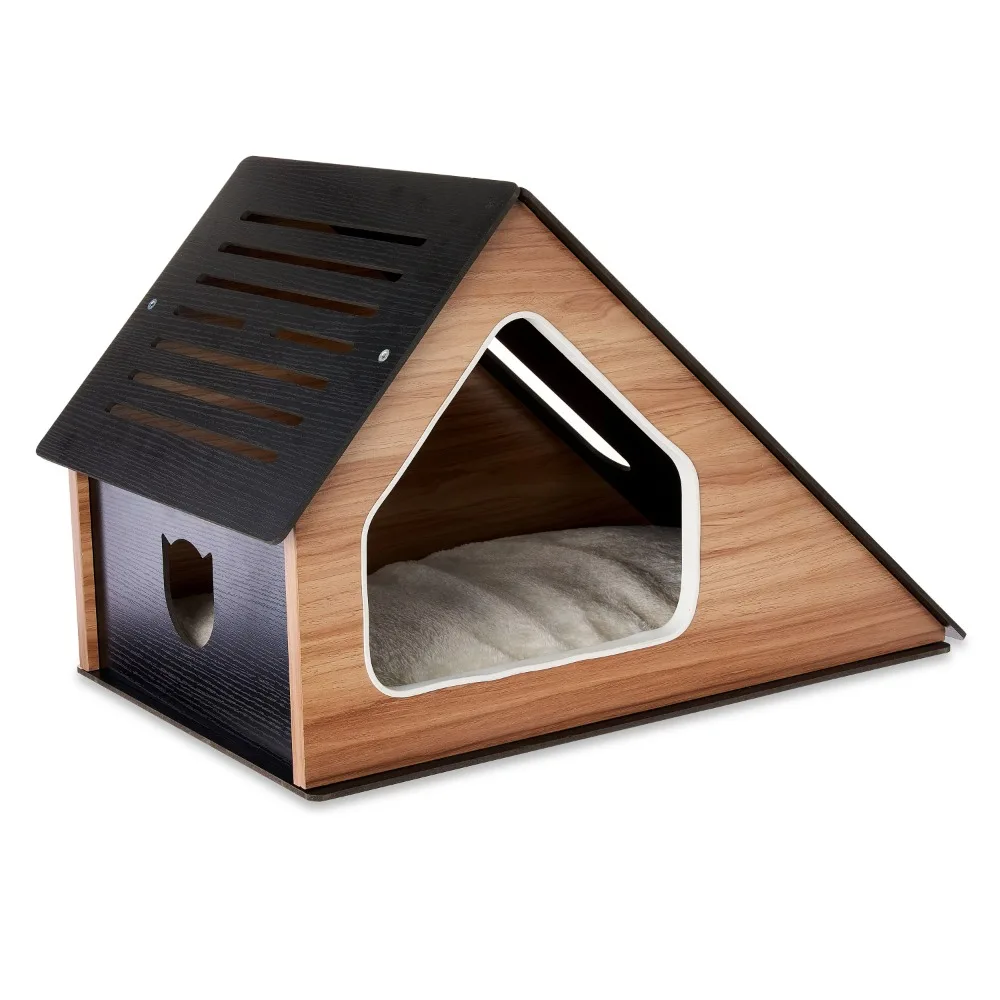 Vibrant Modern Cat Apartment with Sisal Scratch Pads and Washable Pads in Black and Beige Detachable Beds
Vibrant Modern Cat Apartment with Sisal Scratch Pads and Washable Pads in Black and Beige Detachable Beds