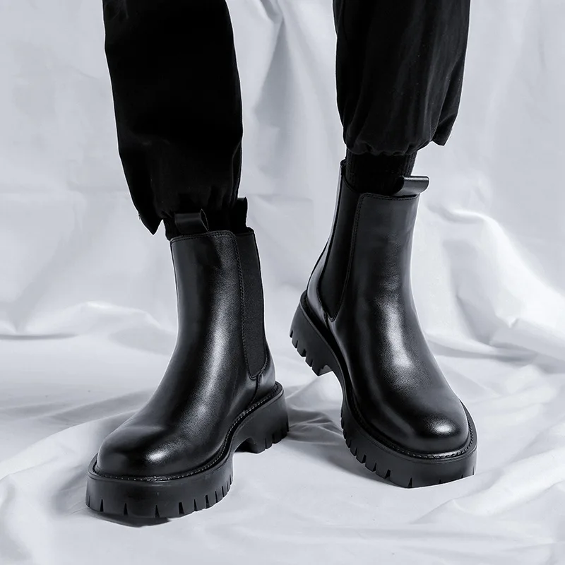 Мужские Роскошные модные высокие ботинки челси черные стильные ботинки из натуральной кожи ковбойские ботинки на платформе красивые ботильоны мужские ботинки
Мужские Роскошные модные высокие ботинки челси черные стильные ботинки из натуральной кожи ковбойские ботинки на платформе красивые ботильоны мужские ботинки