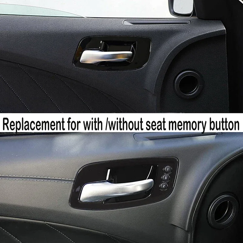 For Dodge Charger 2011-2021/Chrysler 300 2015-2021 5Pcs Car Inner Door Handle Bowl Cover Trim Black/Carbon Fiber Black Stickers
For Dodge Charger 2011-2021/Chrysler 300 2015-2021 5Pcs Car Inner Door Handle Bowl Cover Trim Black/Carbon Fiber Black Stickers