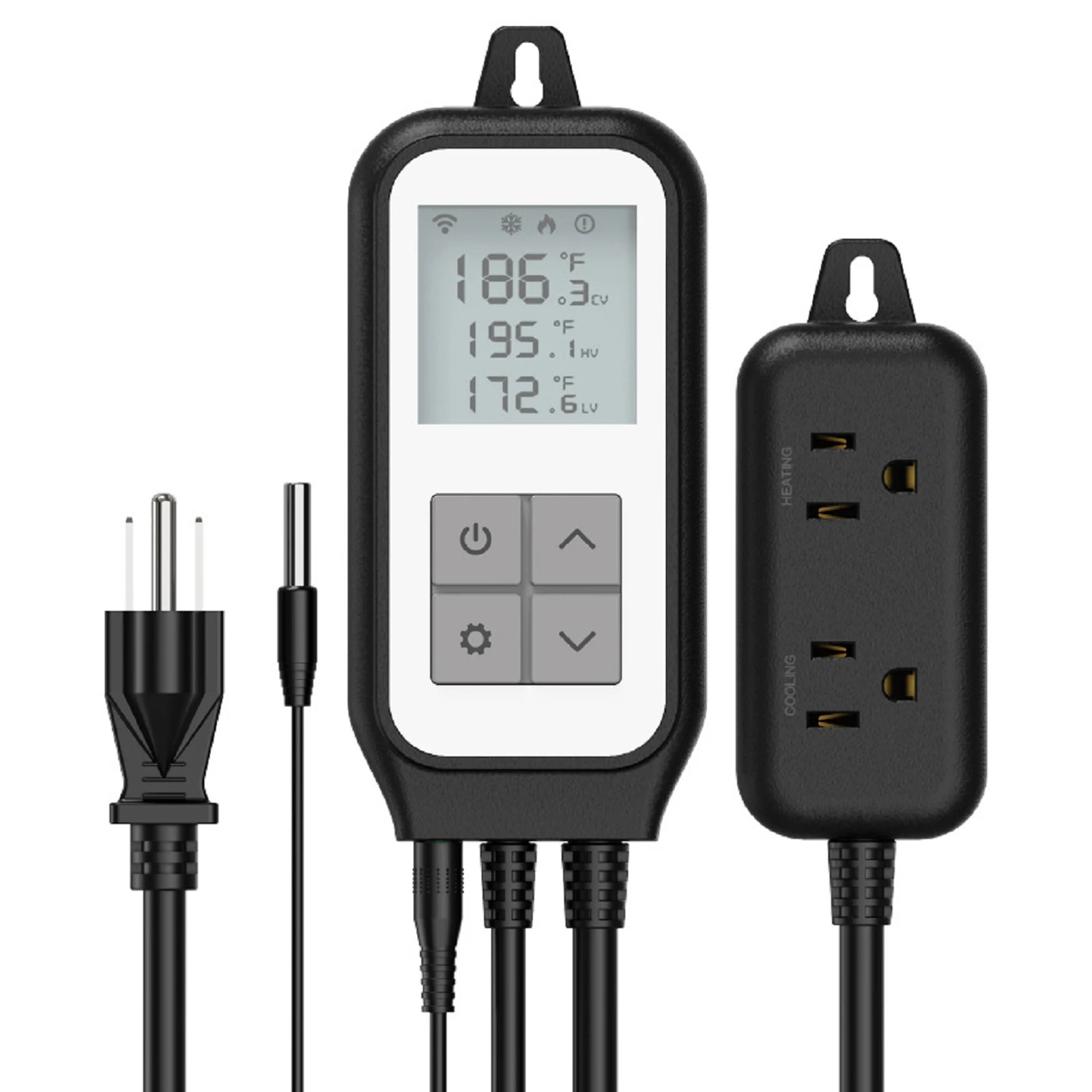 WIFI Temperature Controller Thermostat with High/Low Temperature Alarms for Culture Fermentation and Accelerating Germination
WIFI Temperature Controller Thermostat with High/Low Temperature Alarms for Culture Fermentation and Accelerating Germination