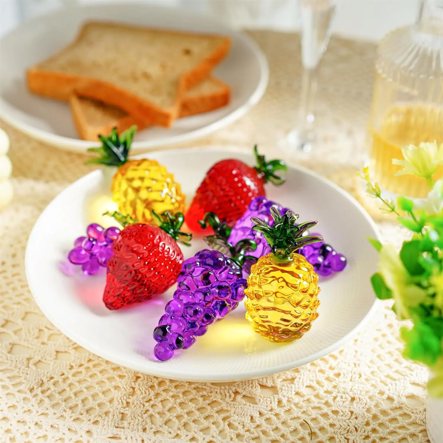 H&D Hand-Crafted Crystal Figurines Ornaments Art Glass Office Table Paperweight Fruits Decoration for Home Kitchen 
H&D Hand-Crafted Crystal Figurines Ornaments Art Glass Office Table Paperweight Fruits Decoration for Home Kitchen