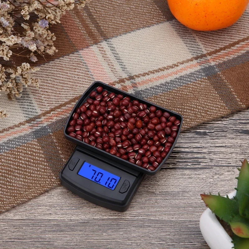 

0.01g Mini Digital Scale Jewelry Gold Balance Weight Gram LCD Pocket Weighting Electronic Scales High Precision 500/300/200/100g