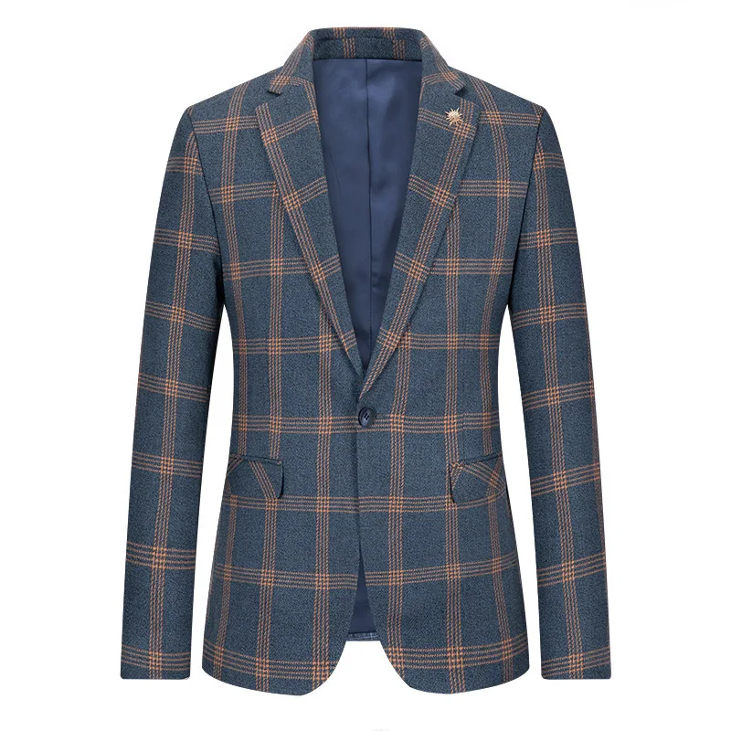 High Quality Large Size Men's Fashion Business Slim British Plaid Casual Gentleman Suit Youth Slim One Button Suit Jacket 2022
High Quality Large Size Men's Fashion Business Slim British Plaid Casual Gentleman Suit Youth Slim One Button Suit Jacket 2022