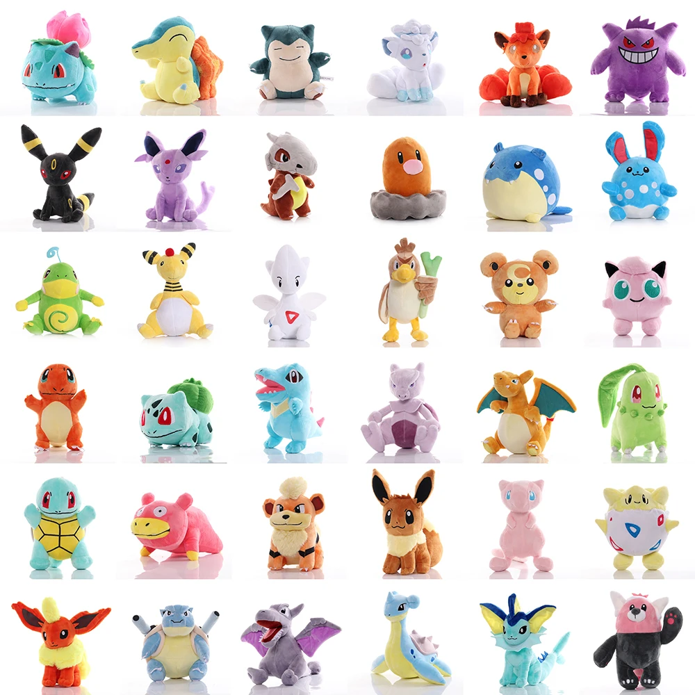 Charmander Squirtle Bulbasaur Pikachu Pokemon Toy Plush Stuffed Doll Initial Combination Christmas Gift For Kids
Charmander Squirtle Bulbasaur Pikachu Pokemon Toy Plush Stuffed Doll Initial Combination Christmas Gift For Kids